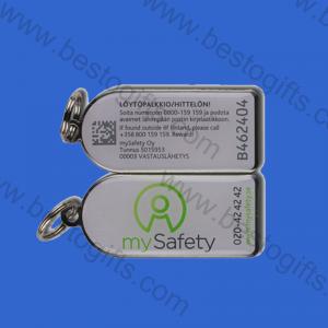 metal QR code key Fobs